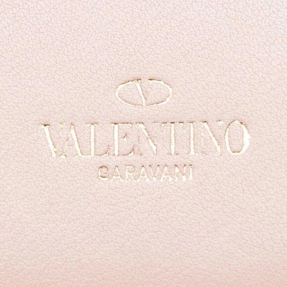 Valentino Pink Leather Rockstud Mini Saddle Crossbody Bag - Picture 9 of 10